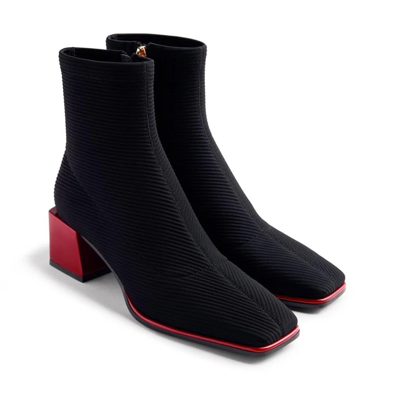 GIOSEPPO Inger BootsWomen, Black/White, 4 UK