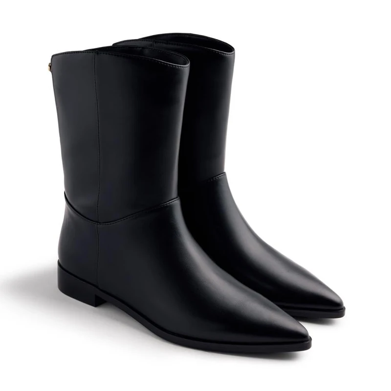 GIOSEPPO Women's Nerstrand Oxford Boot, Black/White, 5 UK