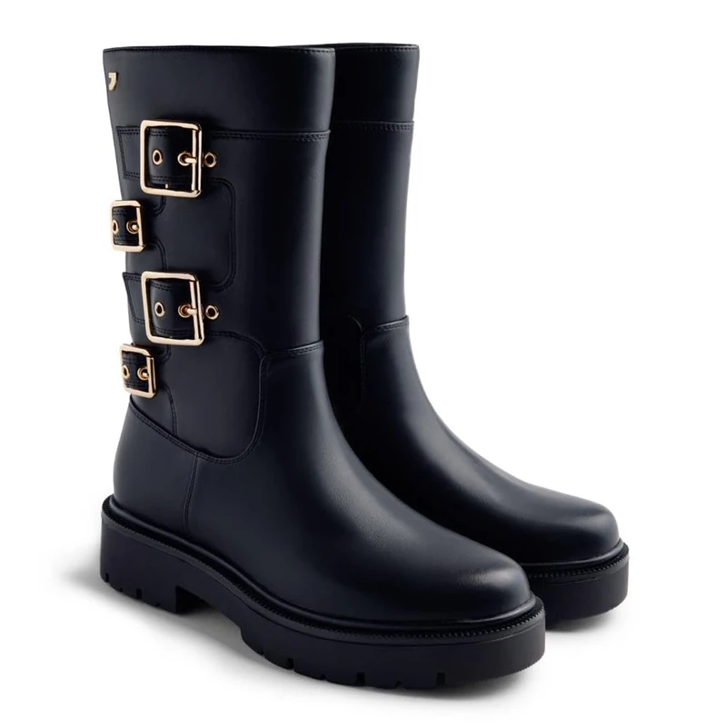 GIOSEPPO Petoskey, Women's Boots, Black, 39 EU, Black/White, 7 UK