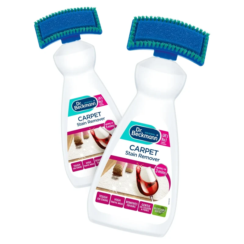 Dr. Beckmann Carpet Stain Remover, Works in 3 mins, Pack of 2 x 650 ml