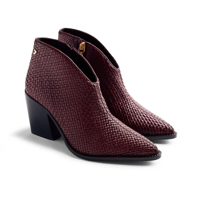 GIOSEPPO Women's Erhard Oxford Boot, Burgundy, 5 UK