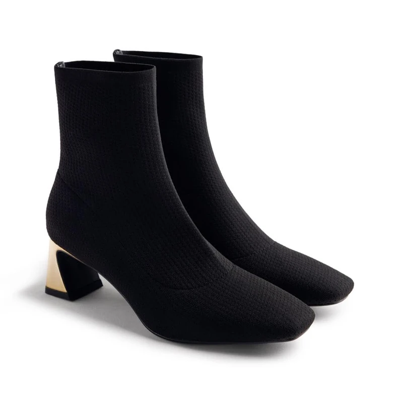 GIOSEPPO KALEVA, Women's Boots, Black, 37 EU, Black/White, 5 UK