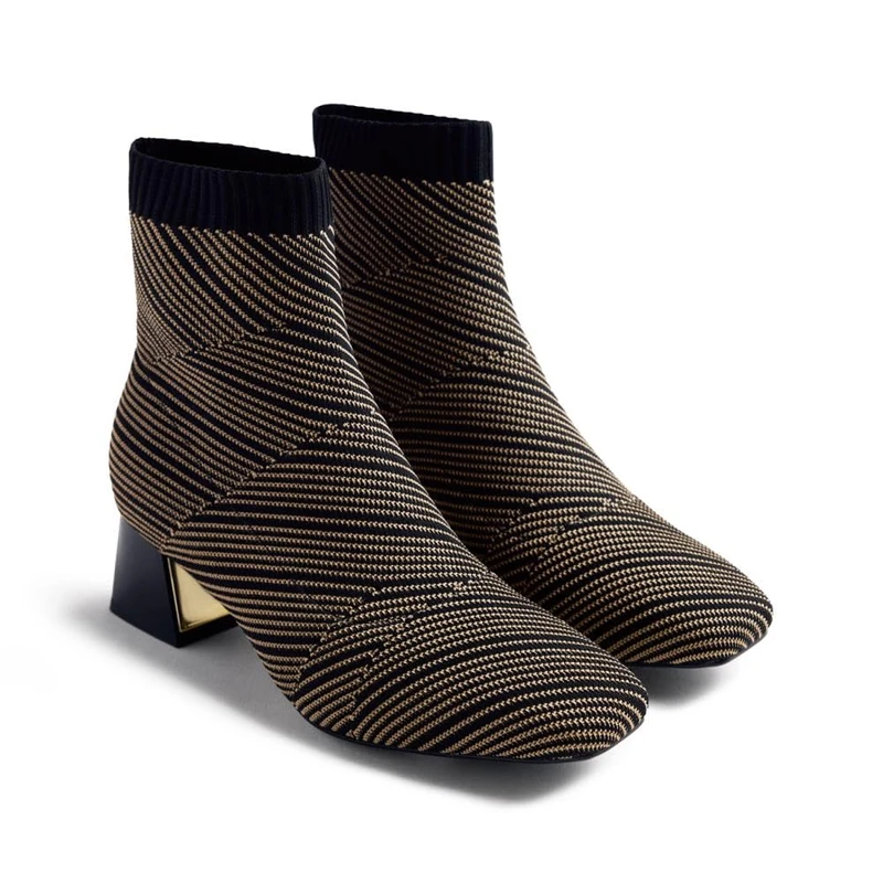 GIOSEPPO SNOVER, Women's Boots, Black, 36 EU, Black/White, 4 UK