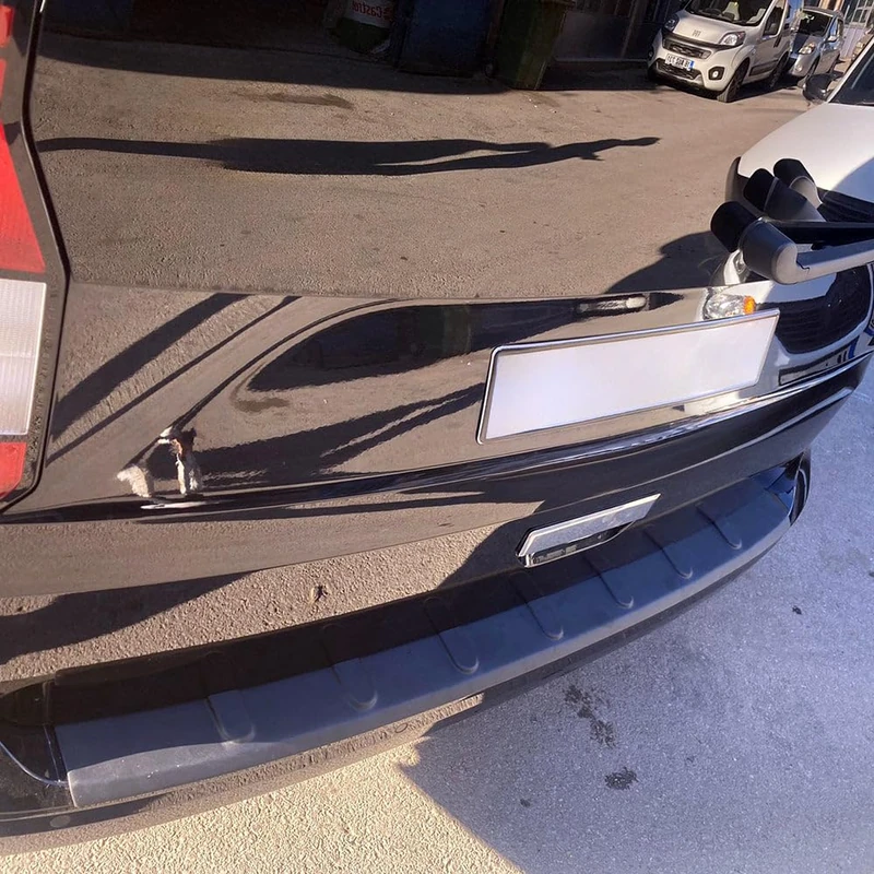 Oneway Rear Bumper Protector compatible with Volkswagen Caddy MK5 2020- - Matt black