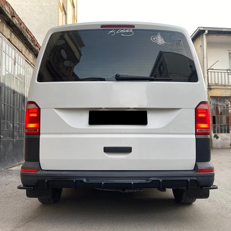 Oneway Rear Diffuser compatible with Volkswagen Transporter T6/T6.1 2015-2022 - Gloss black