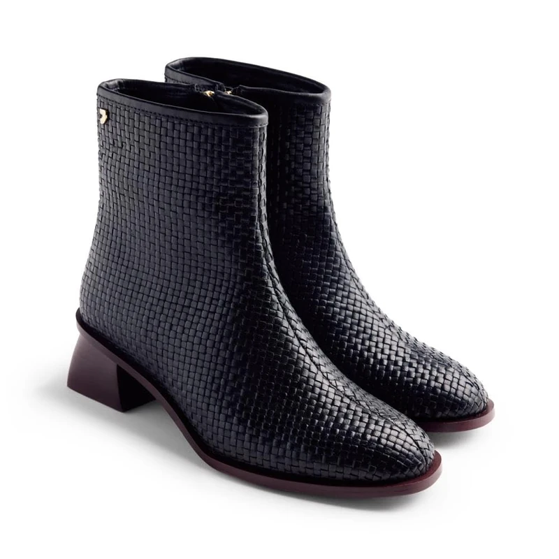 GIOSEPPO Bexley, Women's Boots, Black, 41 EU, Black/White, 8.5 UK