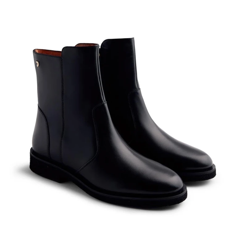 GIOSEPPO Women's Scandia Oxford Boot, Black/White, 8.5 UK