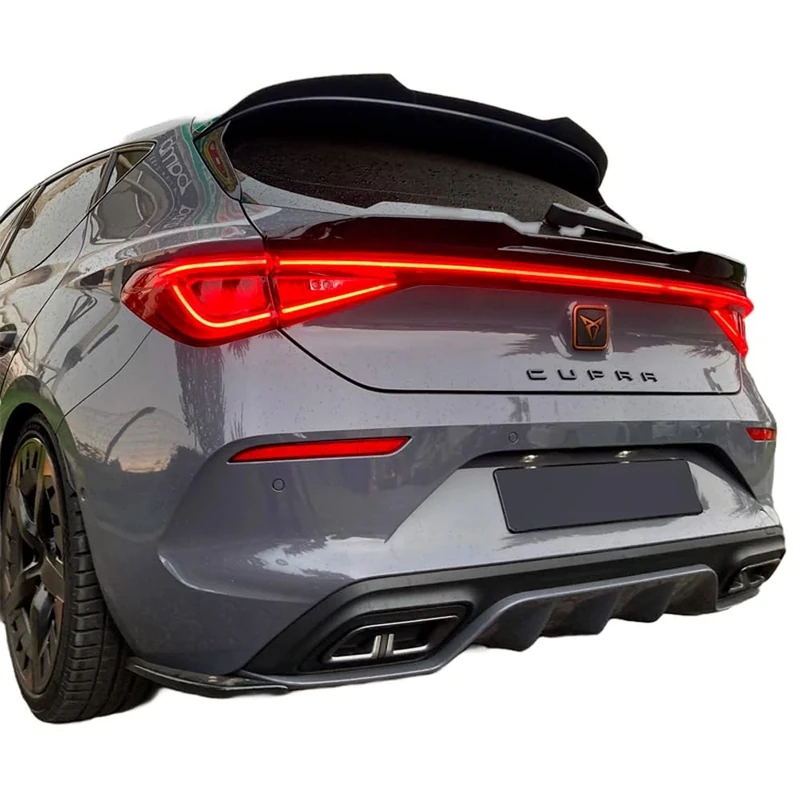 Oneway Rear Side Diffusors compatible with Cupra Leon HB 2020- - Gloss black