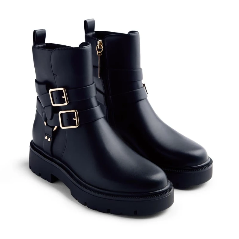 GIOSEPPO Morenci, Women's Boots, Black, 37 EU, Black/White, 5 UK