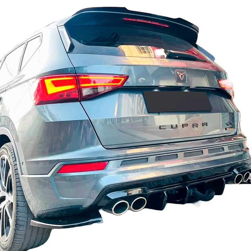 Oneway Rear Side Diffusors compatible with Cupra Ateca MK1 2018- - Gloss black