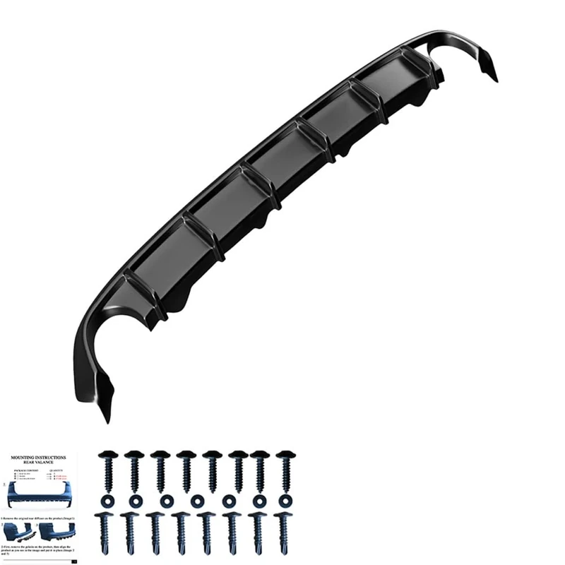 Oneway Rear Diffuser compatible with BMW 3-Series G20/G21 2018-2022 - Gloss black