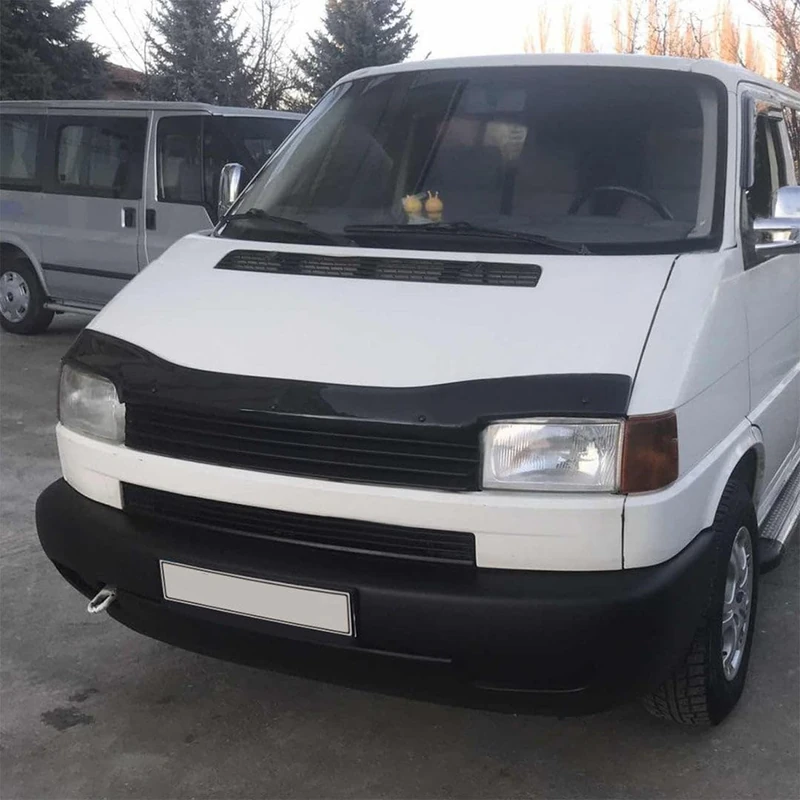 Oneway Bonnet Protector compatible with Volkswagen Transporter T4 1991-2003 - Gloss black