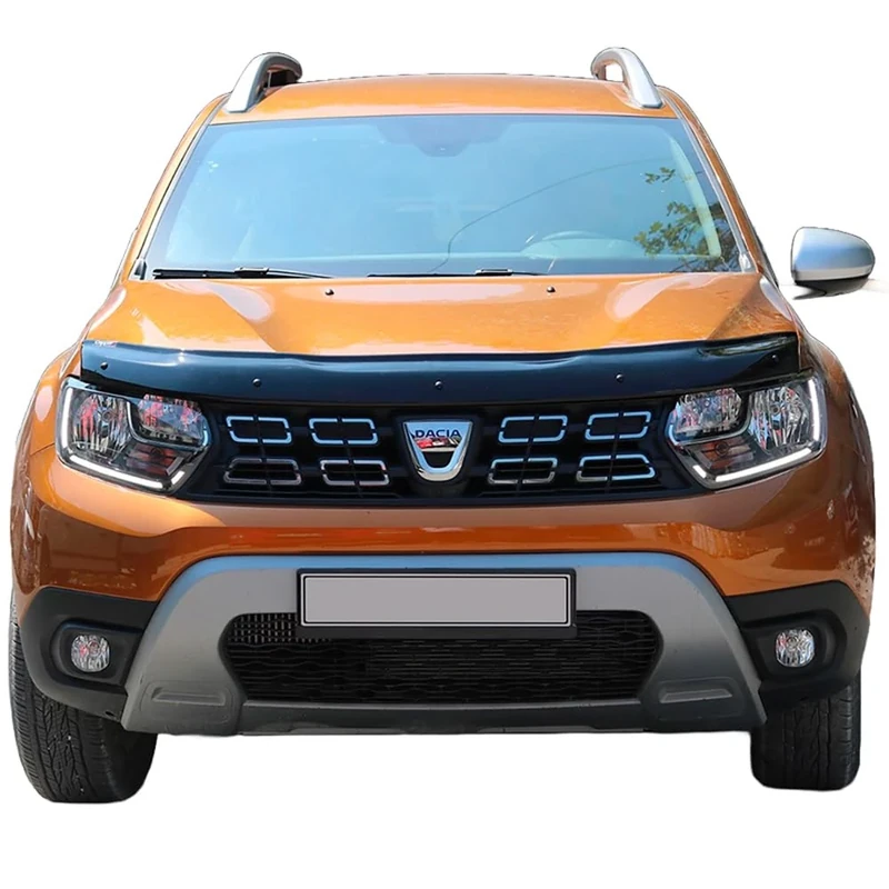 Oneway Bonnet Protector compatible with Dacia Duster II 2018-2024 - Gloss black