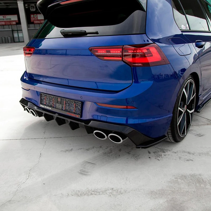 Oneway Rear Diffuser compatible with Volkswagen Golf VIII HB R 2020- - Gloss black