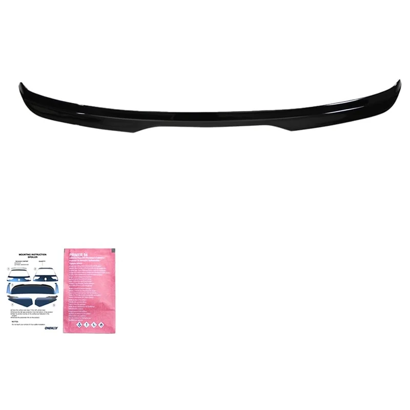 Oneway Roof Spoiler (Cap) compatible with Ford Focus ST MK3 Hatchback 2010-2014 & ST MK3 Facelift 2015-2018 - Gloss black