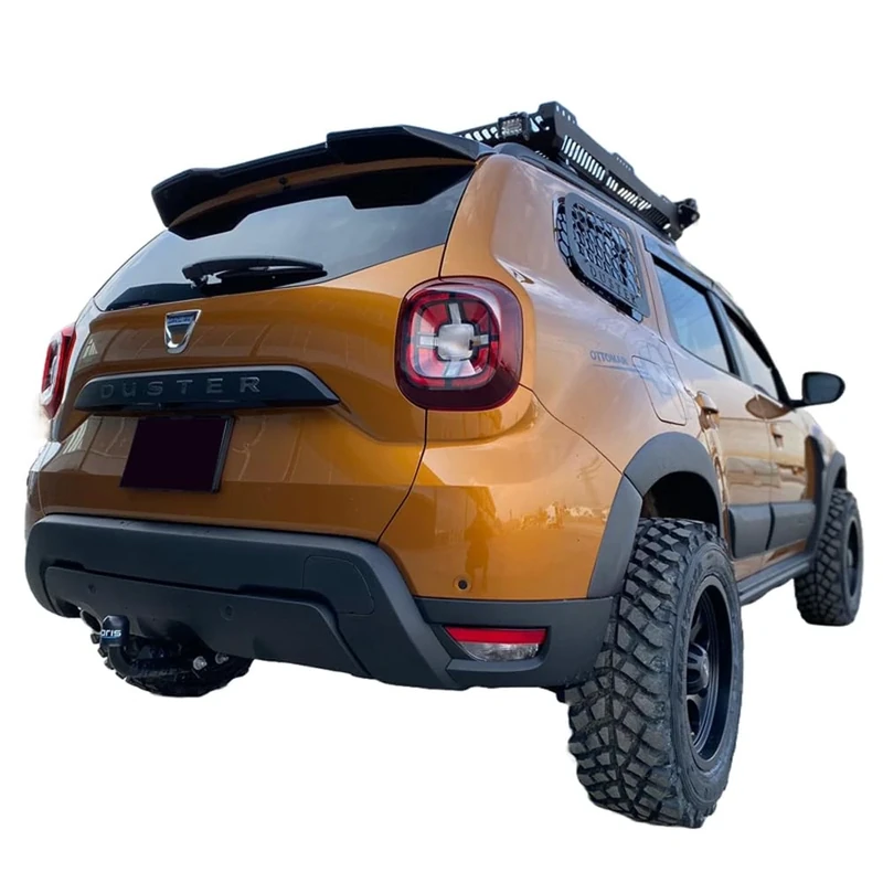 Oneway Set Wheel Arch Trims compatible with Dacia Duster II 2018-2024 with Park Assist - Matt black