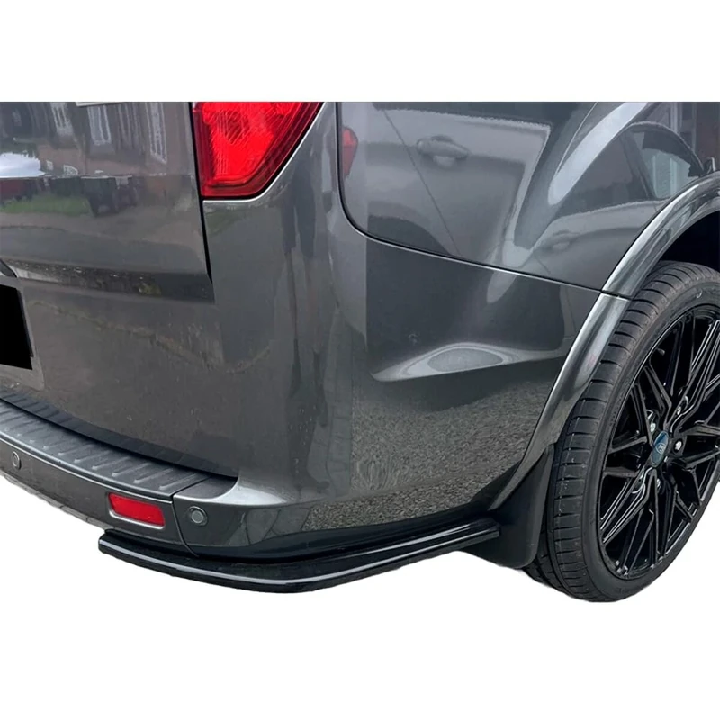 Oneway Rear Side Diffusors compatible with Ford Transit Custom MK1 Facelift 2018-2023 - Gloss black