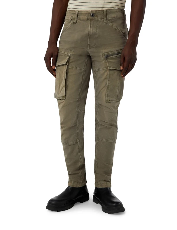 G-STAR Rovic Zip 3D Regular Tapered Pants, Brown (Vintage Dust Turf D02190-e172-h515), 35 W/32 L