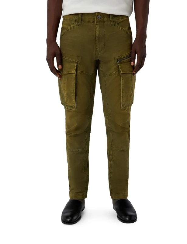 G-STAR Men's Rovic Zip 3D Regular Tapered Pants, Green (Vintage Dust Dark Olive D02190-e172-h516), 33 W/34 L