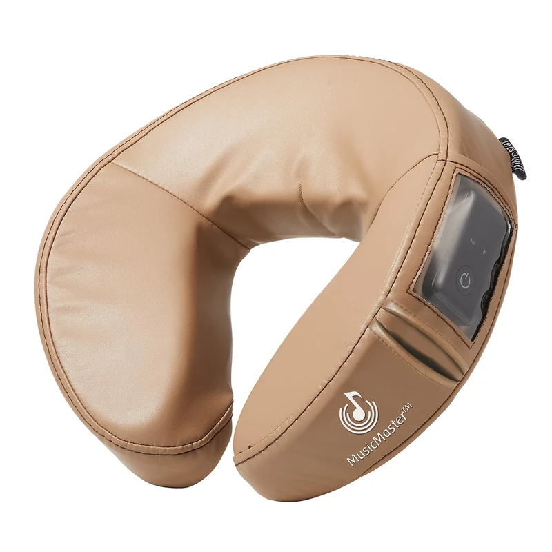 Music Master Crescent High Fidelity Sound Face Cushion- Bluetooth Massage Pillow-Music Headrest, Musical Neck Support for Massage Tables, Otter - Image 1
