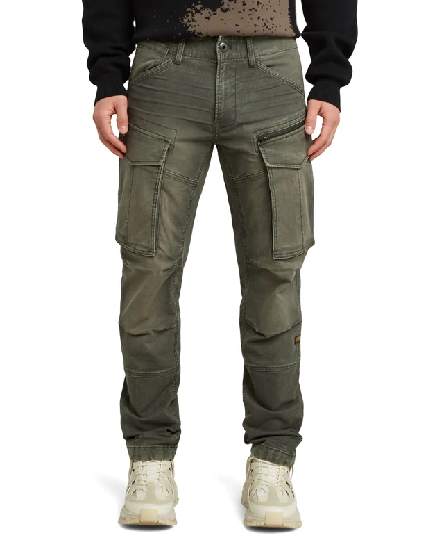 G-STAR Men's Rovic Zip 3D Regular Tapered Pants, Grey (Vintage Dust Asfalt D02190-e172-h514), 33 W/30 L