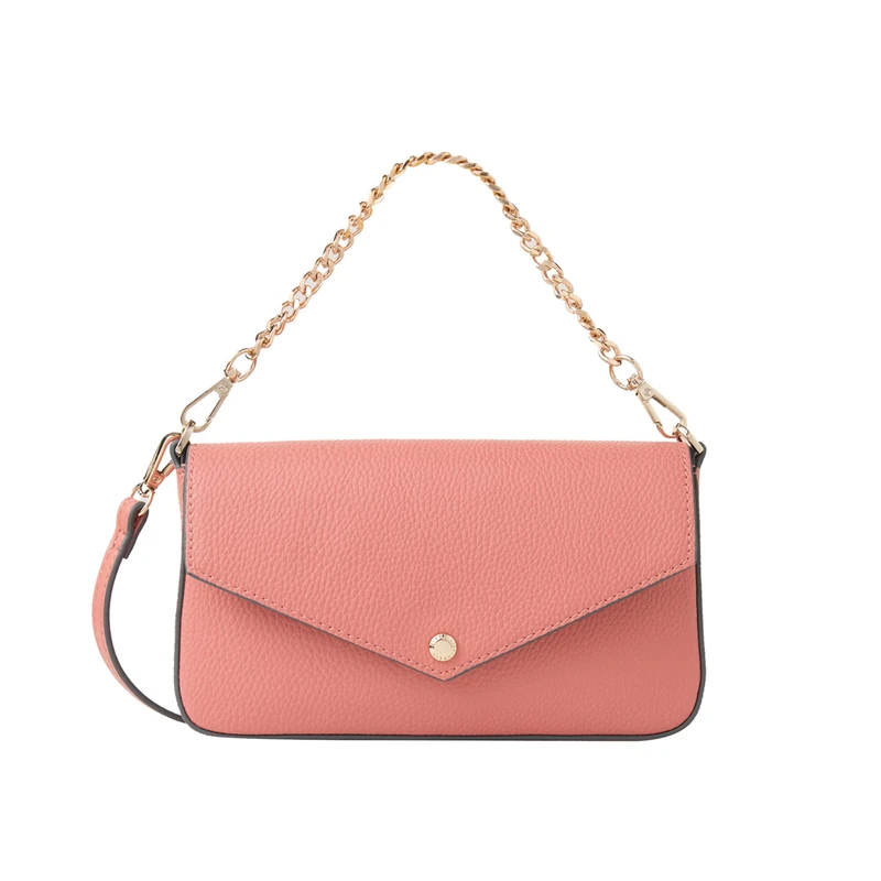 Fiorelli Women's Lacy Chain Crossbody, Stylish & Versatile Handbag with Adjustable Straps, Faux Leather, Camelia Pink - Image 1