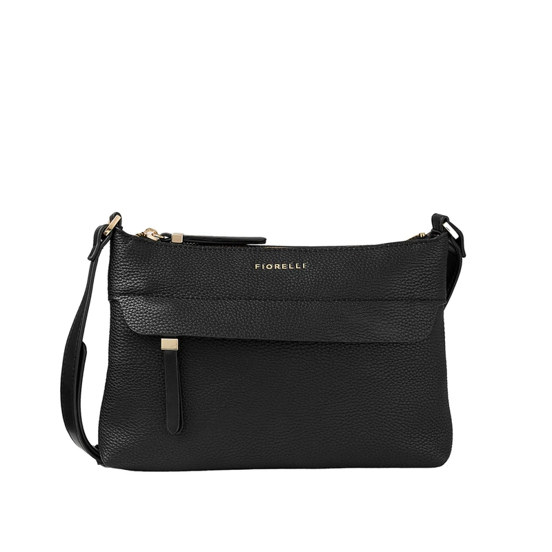 Fiorelli Women's Isla Crossbody Bag, Lightweight & Stylish Shoulder Handbag with Adjustable Straps, Black Faux Leather