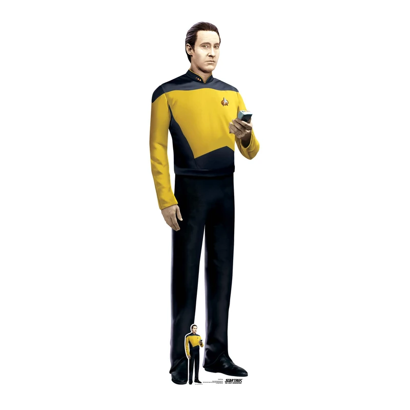 Star Cutouts – SC4679 – Star Trek Data Lifesize Cardboard Cutout 179cm – Brent Spiner – Iconic Star Trek Gift for Fans, Collectors & Events