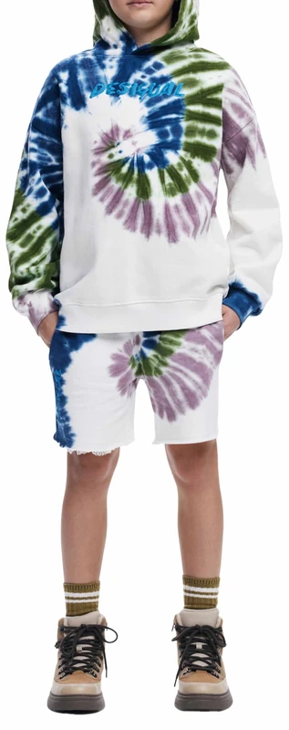 Desigual SWEAT_TIE DYE, 5048 BLUE CLOUD, 5/6