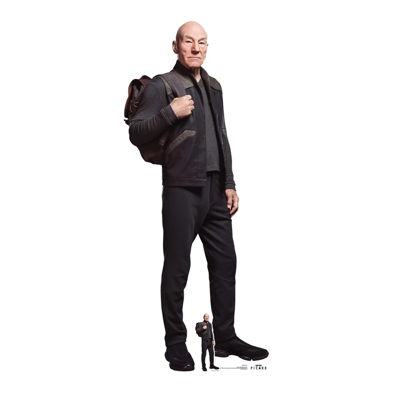 Star Cutouts SC4832 Picard Cardboard Cut Out Height 178cm - Ideal for Star Trek Theme, Parties, Birthdays, Collectors & Fans, Room Decorations & Events