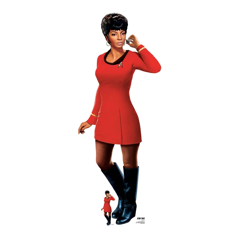Star Cutouts SC4675 Uhura Cardboard Cut Out Height 167cm - Ideal for Star Trek Theme, Parties, Birthdays, Collectors & Fans, Room Decorations & Events