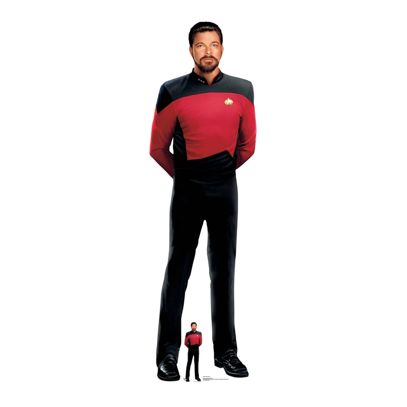 Star Cutouts SC4677 William Riker Cardboard Cut Out Height 192cm - Ideal for Star Trek Theme, Parties, Birthdays, Collectors & Fans, Room Decorations & Events