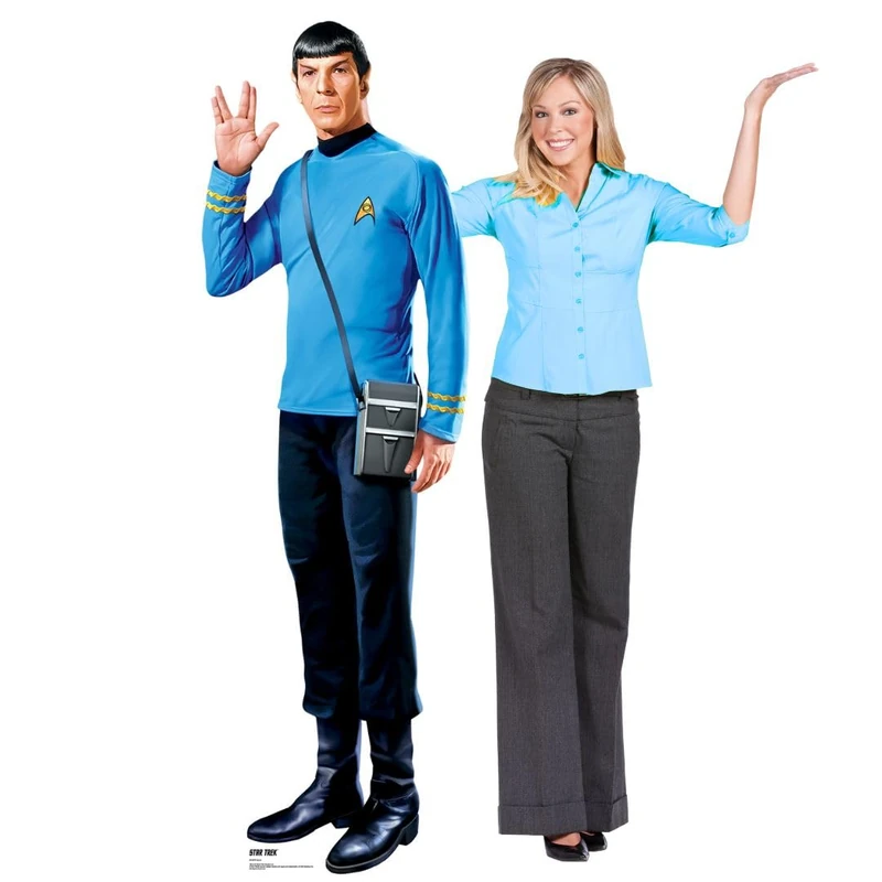 Star Cutouts SC4674 Spock Cardboard Cut Out Height 184cm - Ideal for Star Trek Theme, Parties, Birthdays, Collectors & Fans, Room Decorations & Events