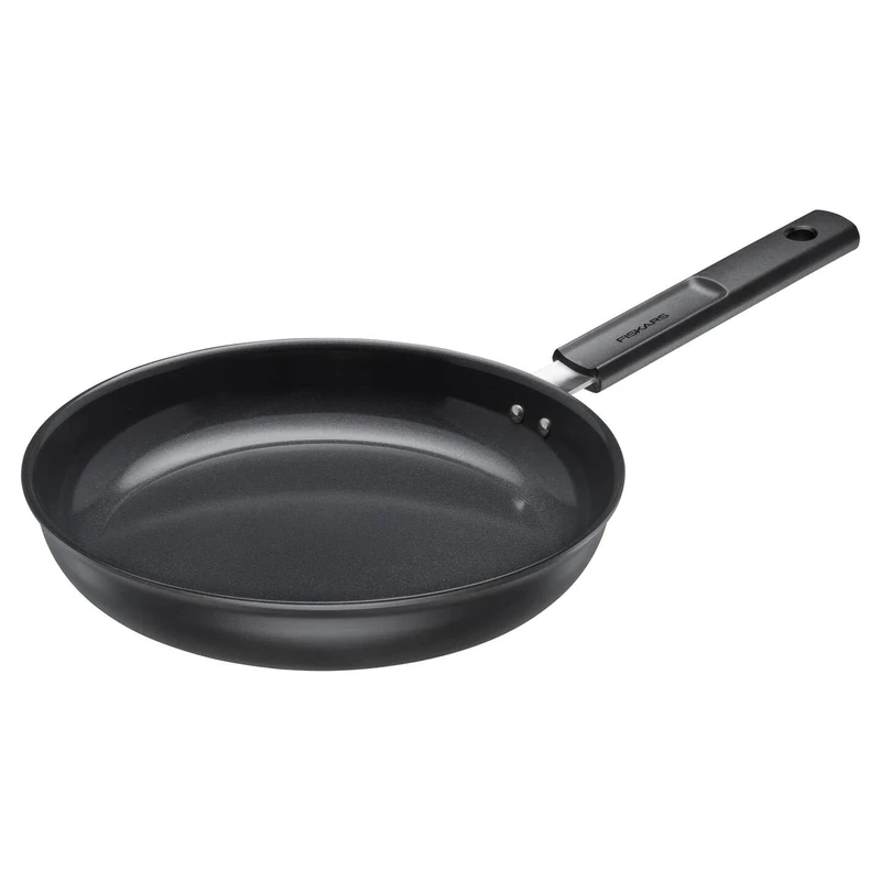 Fiskars frying pan, Hard Face, diameter 26 cm, suitable for all hobs, non-stick coating, scratch-resistant, aluminium/plastic, black, 1075459