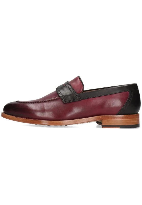 Melvin & Hamilton Men's Ted 1 French Calf Burgundy Loafer, red, 7.5 UK