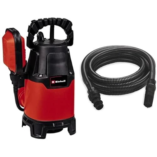 Einhell 9,500 L/hr Electric Submersible Water Pump with 4m Hose - 330W, Float Switch, 10m Long Cord - GC-DP 3325 Waste/Dirty/Clean Water Pump to Drain Floods, Empty Hot Tubs and Pools