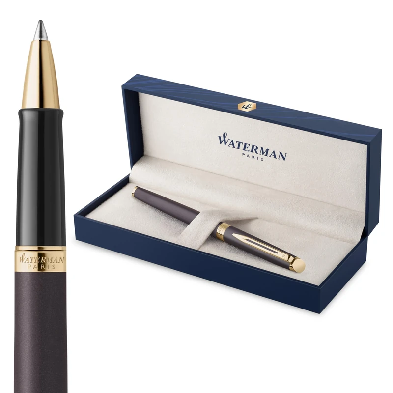 Waterman Hémisphère Rollerball Pen | Lava Black (The Understated Edit Collection) | Fine Point with Black Ink | Gift Box