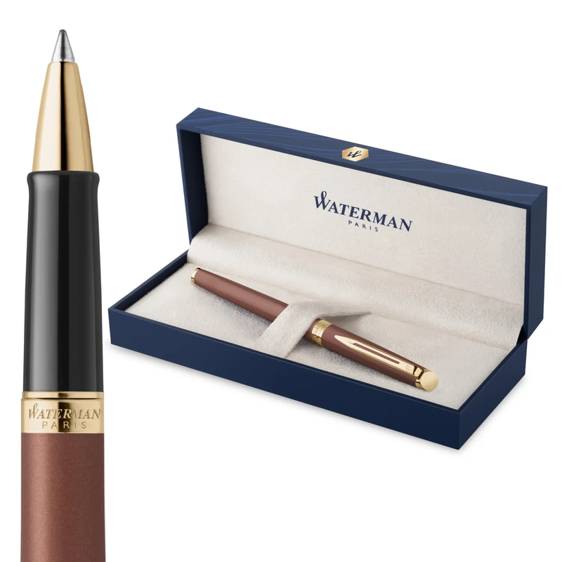Waterman Hémisphère Rollerball Pen | Copper Red (The Understated Edit Collection) | Fine Point with Black Ink | Gift Box