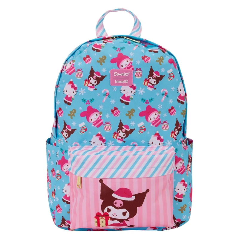 Funko Loungefly - Hello Kitty - Sanrio - Kuromi - Christmas - Backpack - Premium Vegan Leather - Gift Idea - Official Merchandise - for Boys, Girls Men and Women - Anime Fans