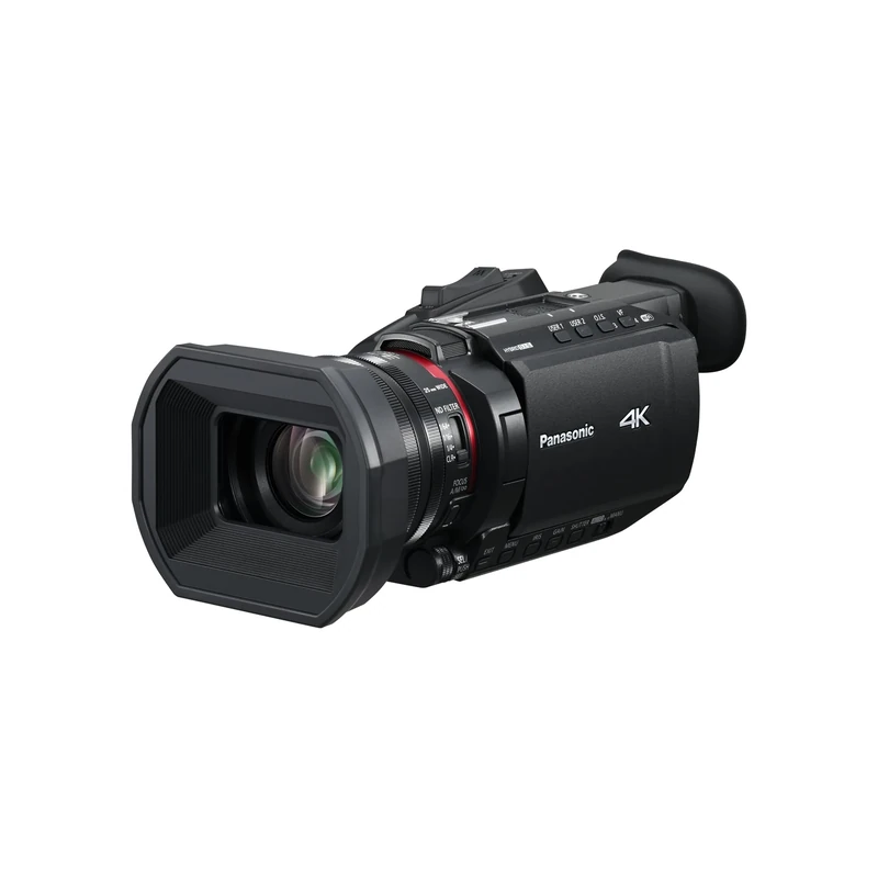 Panasonic HC-X1600E 4K 60p Professional Camcorder with 25mm Wide-Angle Lens, 24x Optical Zoom, 5-Axis Hybrid OIS, Wi-Fi, USB PD, Black