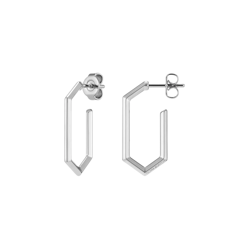 Olivia Burton Women's EVER STACKED Collection Geometric Hoop Earrings in Stainless Steel - 24100292
