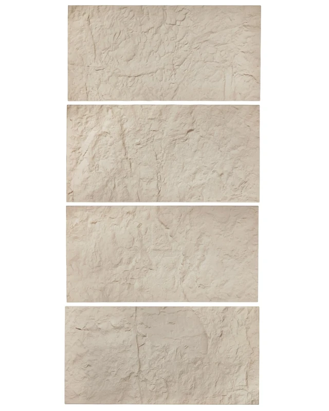 VEVOR 3D Wall Panels, 4 Pack 48 x 24 in PU Natural Stone Imitation Wall Art Tiles, 32 Sq.Ft Coverage Accent Interior Home Decor for Ceiling, Bedroom, Living & Gaming Room, Stone Yellow