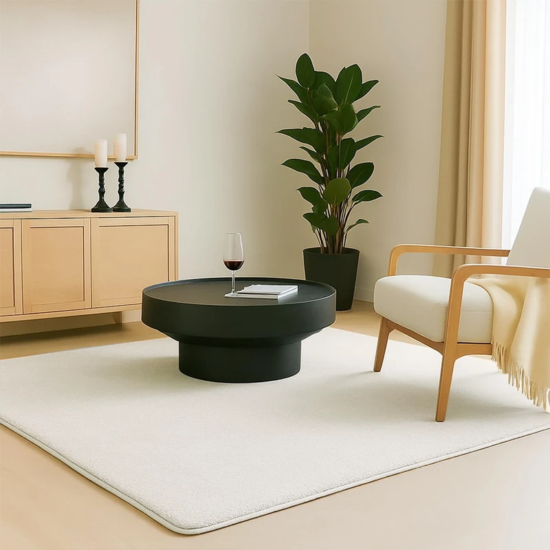 VOUNOT® Fluffy Rugs for Living Room and Bedroom, Soft Shaggy Floor Carpets with Non Slip Backing & Extra Underlay, Machine Washable, Large Area Rug, Modern & Cosy Home Decor, 200x300cm, Cream