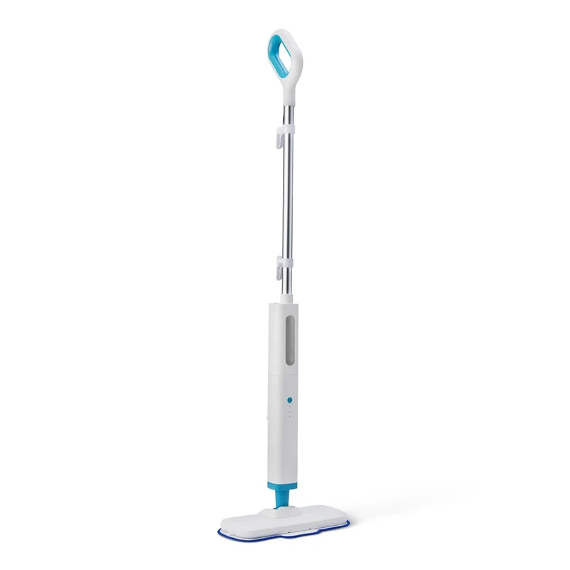 Amazon Basics Steam Mop for Hard Floor Cleaning with 450ml Tank, 6m Cord, 3 Washable Pads, White