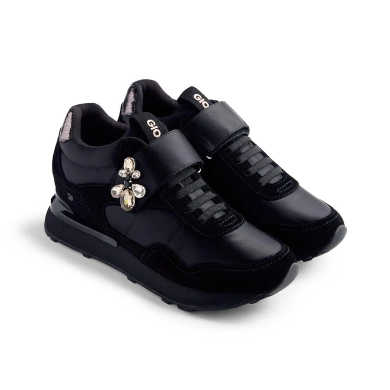 GIOSEPPO Women's Hitterdal Sneaker, Black/White, 5 UK