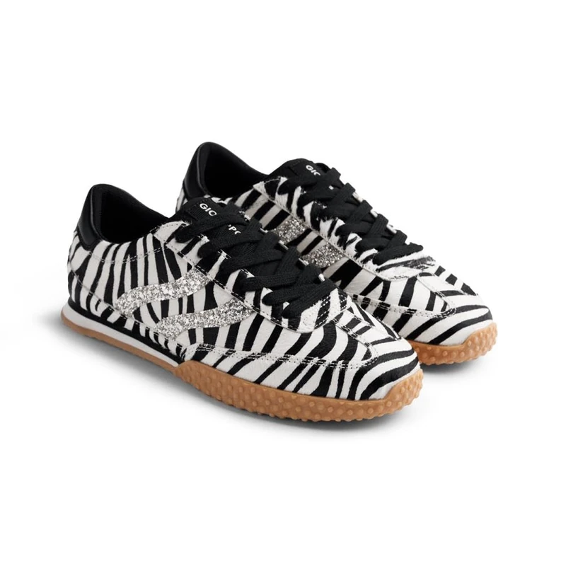 GIOSEPPO Women's Halstad Sneaker, Zebra, 5 UK