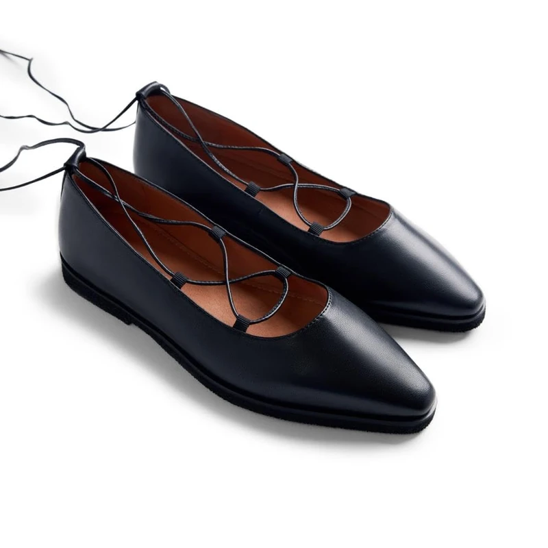 GIOSEPPO Women's Gaastra Mary Jane Flat, Black/White, 7 UK