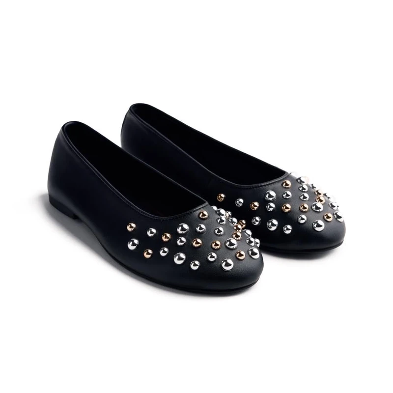 GIOSEPPO GONVICK, Women's Mary Jane Flat Shoes, Black, 38 EU, Black/White, 6 UK