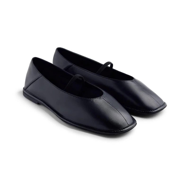 GIOSEPPO Women's Okabena Mary Jane Flat, Black/White, 4 UK