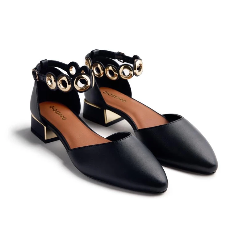 GIOSEPPO Women's Bejou Platform, Black/White, 6 UK